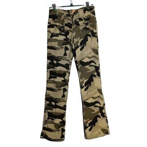 Rustic Jeans camo, straight leg, mid rise, stretch Vintage '90s